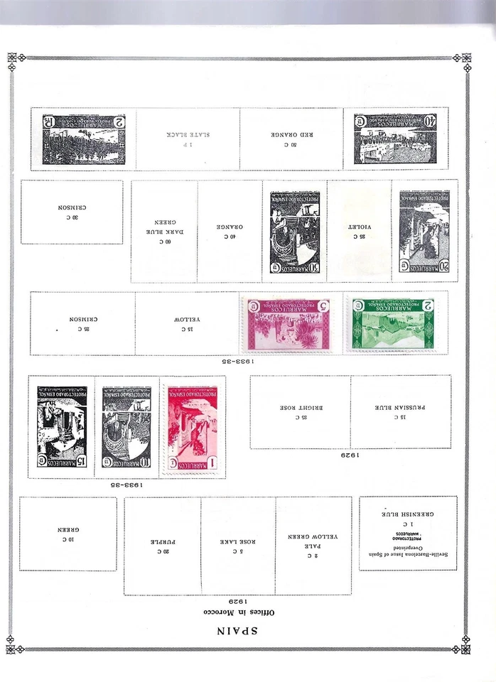 Kenr2: Spain Colonies & Straits Settlement Collection from 1947 Scott Album - Image 2 of 4