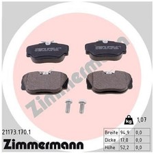 Satz Bremsbeläge Bremsklötze vorne für BMW 3-er E30 Z1 | 24336015