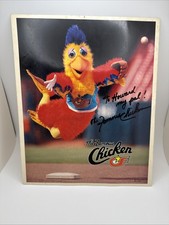 Vintage 1986 The Famous Chicken San Diego Chicken 8x10 Signed Photo TFC - Auto