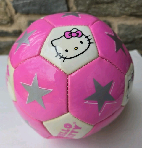 Sanrio Hello Kitty Soccer Ball Size 3 Pink Silver Stars Sport Kids Youth 2013