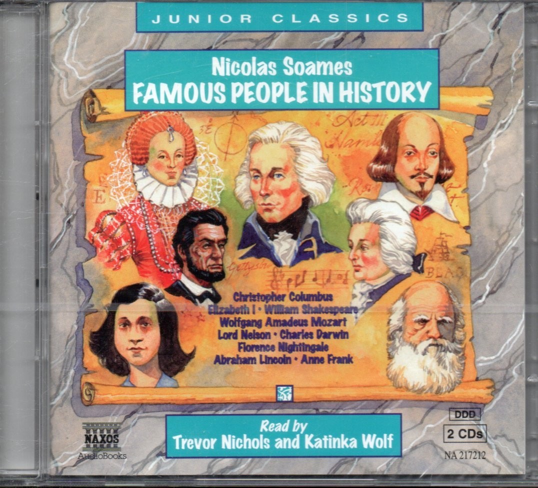 FAMOUS PEOPLE IN HISTORY by Nicolas Soames - 2xCD Audiobook *NEW & SEALED*