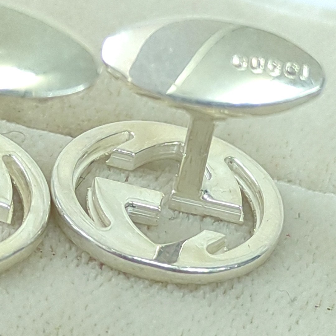 GUCCI Interlocking Cufflinks Sterling Silver 925 … - image 18