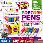 Puffy Pens for Girls,Bubble Pen,Popcorn Color Paint Pen,Print Bubble Pen Puff...