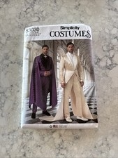 Simplicity 3030 Dramatic Fantasy Costume Suits /Tuxedos Pattern Men's 34-42 UC