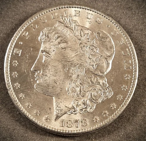 1878-S MORGAN SILVER DOLLAR ** AU COIN **   (7621)
