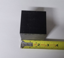 Black Delrin 2 3/8 x 2 3/8 x 2 1/2  (2.375 x 2.375 x 2.500)