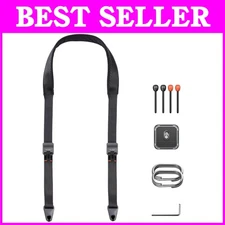 Durable Night Black Camera Shoulder Strap for Photographers