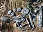 ☆ Sterling Silver ☆ Scrap Lot Pcs (Lids /Cups 1 Compote & Candlestick Weighted  — photo 8