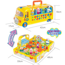 Pororo Melody School Bus 10 Friends Figures Kids Toy Korea Educational New