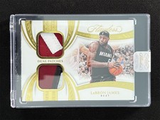 2024-25 Panini Flawless LeBron James #DP-LJH Gold Dual Patches Miami Heat /10
