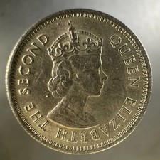 1959 British Caribbean Territories 10 Cents – Strong Details