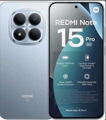 Xiaomi Redmi Note 15 Pro 5G Smartphone 12+512GB 6,83'' Handy NFC Kundenrückläufer
