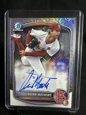2025 Bowman Chrome Mega Box Prospect Mojo Quinn Mathews #BMA-QM Auto
