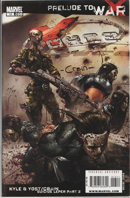 X-FORCE #13 1ST PRINT DYNAMIC FORCES SIGNED CLAYTON CRAIN DF COA LTD 49 MOVIE