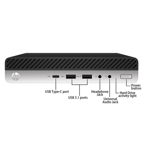 HP Mini Intel 6-Core i5 9th Gen. 16GB 512GB SSD Win11 Pro WiFi BT ProDesk 600 G5 - Picture 3 of 12