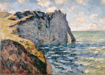 Claude Monet - The Cliff of Aval, Etretat Giclee Fine Art Print on Canvas 36''