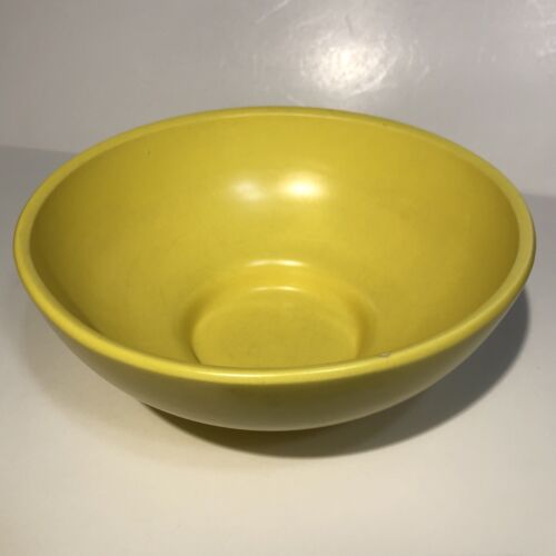 Haeger USA 101 Pottery Footed Console Bowl Planter Yellow Mid Century Modern 8" - Picture 2 of 12