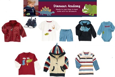 NWT Gymboree Boy Dinosaur Academy Sets & Separate 3-6, 6-12 mo, 2T, Baby 3 Shoes