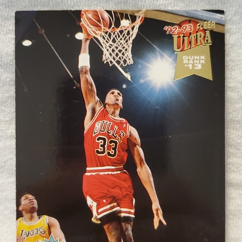 Scottie Pippen #213 - 1992-93 Fleer Ultra Dunk Rank Chicago Bulls - 第 3/4 張圖片