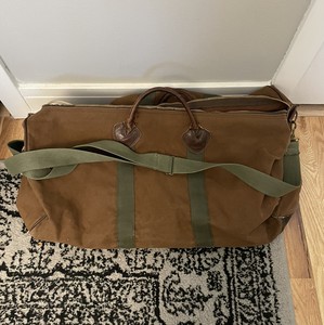 ll bean heritage waxed canvas duffle CEGICAP