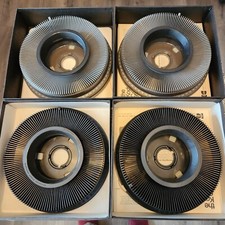 4 Vintage Corousel 140 Slide Trays In Original Boxes