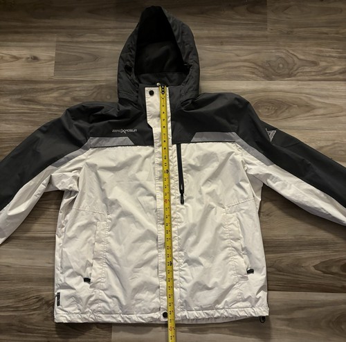 ZeroXPosur Hooded Insulated Ski Jacket White Black Gray Size 2XL EUC - Picture 4 of 9