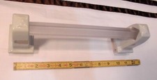 Glossy Pearl Gray: Ceramic Towel Bar Brackets-Post  24" pole, by Fairfacts Co.