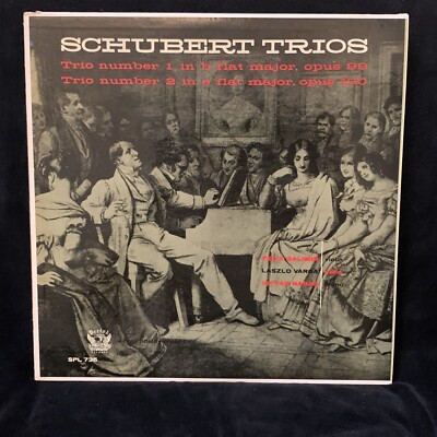 SCHUBERT Piano Trios #1 & 2 - FELIX GALIMIR, LASZLO VARGA - PERIOD SPL 735 LP