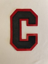 2007-present Chicago Blackhawks away white jersey captain C patch Toews Foligno