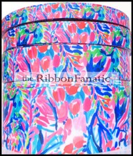 3 yds Lilly Inspired Gumbo Limbo 5/8" 7/8" 1.5" 3" Grosgrain Ribbon