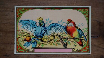 CHROMOLITHOGRAPHIE - WERBEETIKETT VOR DEM BRIEF - 1900er Jahre 