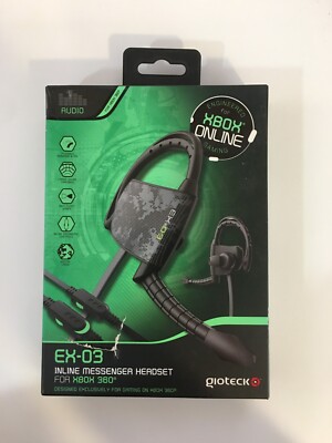 EX-03 Giotech Inline Messenger Headset for XBOX 360 Online Gaming - US Seller