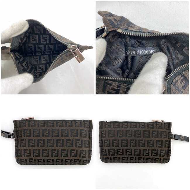 Fendi tote bag ec-21843 brown black zucchino 36778BH006019 Good