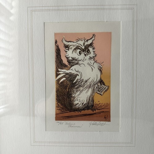 Vintage William Kolliker Madame Chairman Etching 100/55 Framed Art Limited Ed - Picture 3 of 12