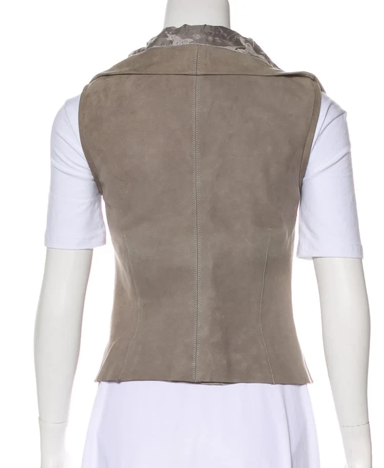 Rick Owens 灰色皮革背心,尺寸 40 IT/4 - 状况完好 — 第 3/3 张图片