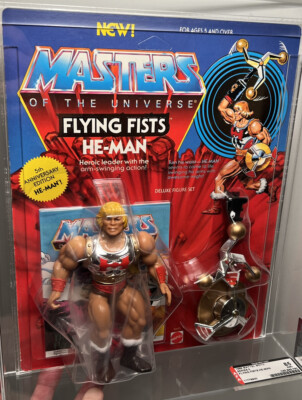 特撮 MOTU Masters of the Universe He-Man AFA AFA 85 He-Man 1986 MOTU Mattel Flying Fists He-Man Series 5 (85-85