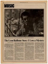 Leon Redbone Interview/article 1974 RS-TREW