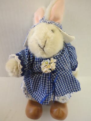 1991 Muffy Vanderbear 8'' Stuffed Hare Dutch Treat Dress Hoppy VanderHare
