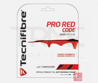 Tecnifibre Pro Red Code 17G/1,25 mm Tennissaiten-Set - rot