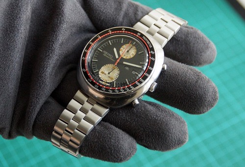 SEIKO UFO 6138-0011 - GENUINE JDM VINTAGE CHRONOGRAPH SPEEDTIMER ! SERVICED ! - Picture 9 of 20