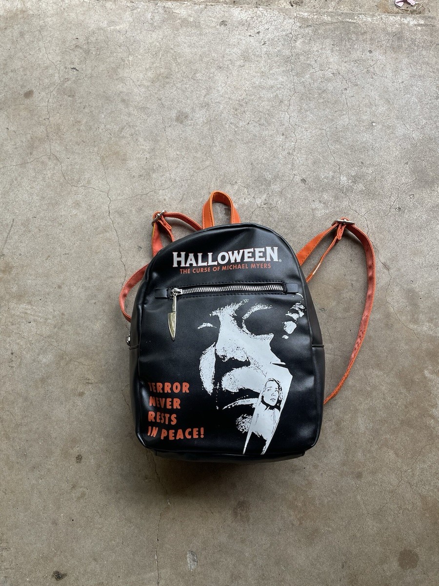 Halloween The Curse of Michael Myers Mini Backpack Horror Bioworld Black Orange The Curse of Michael Myers HALLOWEEN Mini Backpack Horror  main image 2