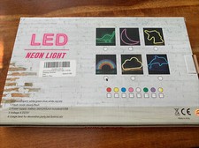 Colorful Rainbow Neon Sign Wall Lamp USB Changing LED Night Light for Kids Room