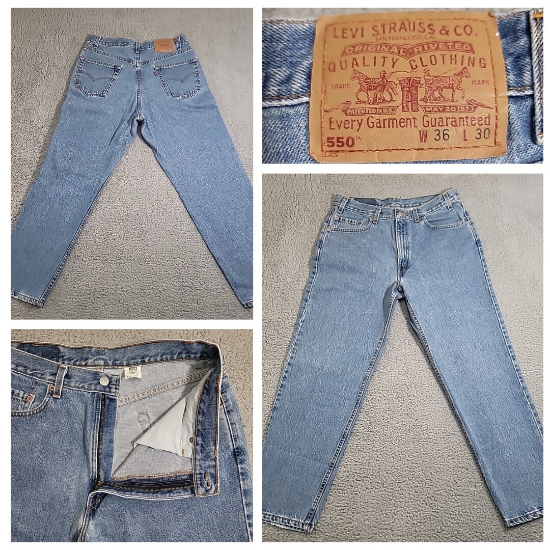 @のん@ Vintage Levi's 550 Jeans Men's 33x29 Blue Relaxed Fit Denim VTG