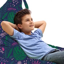 Wendekreis Spielzeugtasche Sitzsack Exotische Blumen und Laub