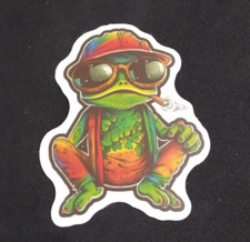 Cute Amphibian Frog Sticker 2 3/8" x 2" AN