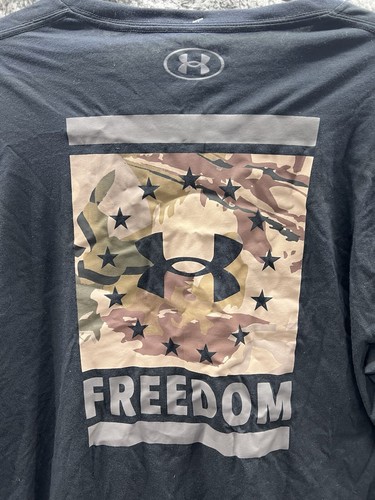 Under Armour 1370816 Men's Freedom Flag Camo Hunting Short Sleeve T-Shirt L NWT - Picture 3 of 5