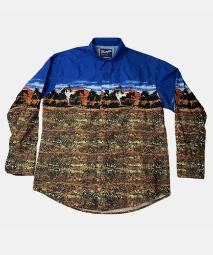 Wrangler Western Shirts Men's Large 