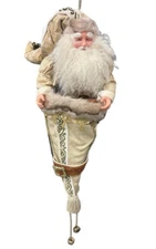 Neiman Marcus Santa Claus Rococo Baroque Christmas Stocking Figurine Wall Hanger