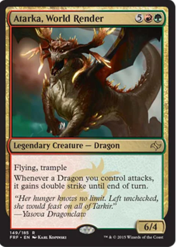 🐉 Dragon Tribal Commander Deck Atarka, World Render 100 Karten flexibel MTG🐉 - Bild 6 von 7