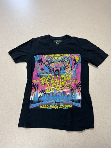 Rolling Loud 2021 New York Citi Field Tour Small T-Shirt, Rap Concert ...